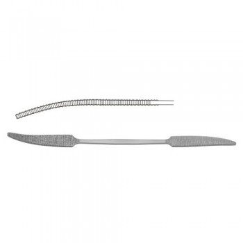 Putti Bone Rasp Curved - Straight Stainless Steel, 27 cm - 10 3/4"